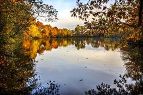 peaceful nature in autumn
