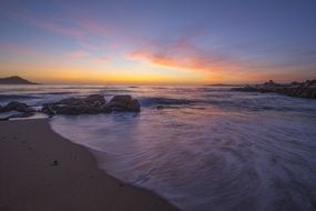 sunset view from the beach