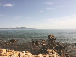 Stones on the ocean coast