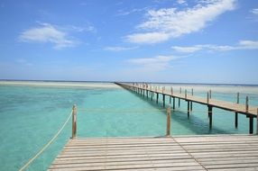 ocean wooden pier sea resort