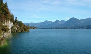 austria little lake alpine landscape