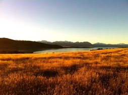 very beautiful lake, new zealand