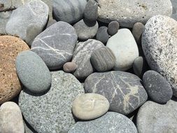 gray pebbles, background