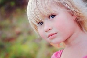 portrait of a girl with white hair