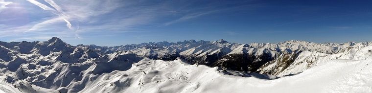 panoramic view of the alps