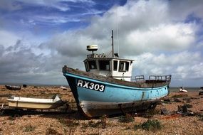 Fishing boat on the beach