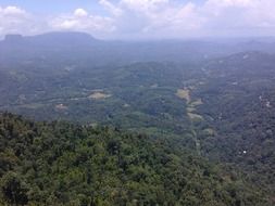 view from rock kadugannawa sri lanka