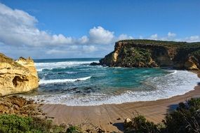 Landscape of the coast in australia