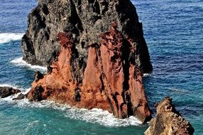 picturesque rocks in the middle of the ocean