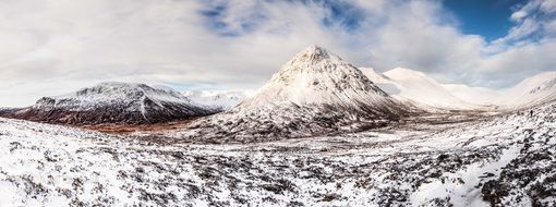 delightful snow mountains