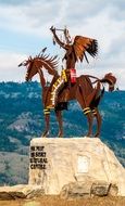 statue of an indian in canada