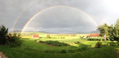 two rainbows after the rain