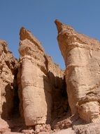 unusual rocks in the desert of israel