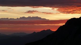 allgu mountains sunrise
