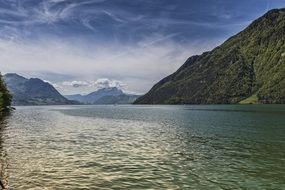 peaceful weather on lake lucern