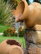 water source decoration in garden