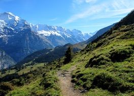 hiking trail in switzerland