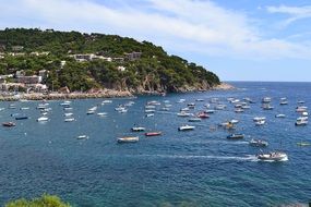 mediterranean sea boats costa brava landscape
