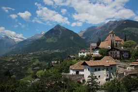 south tyrol mountain panorama view