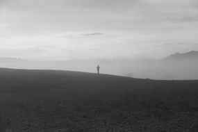 man in the fog