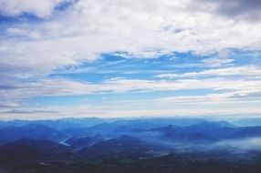 alps mountains blue