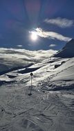 glacier skiing