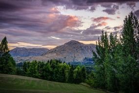 picturesque mountain landscape in new zealand