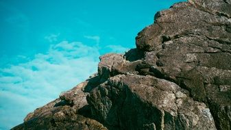 mountain hills and azure sea