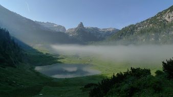 beautiful schottmalhorn alpine distant view landscape