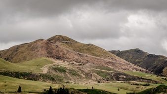 mountain nature clouds sky