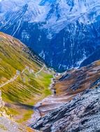 panorama of a picturesque mountain landscape