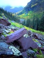 Rocks on the mountains in Colorado