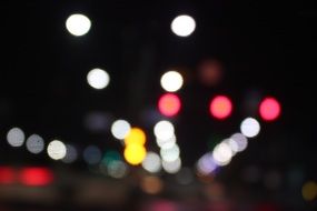 Photo of the lights at night