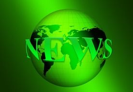 clipart of the green news globalization