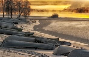 scenic sunrise in finland