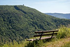 viewpoint of castle in Ahr valley