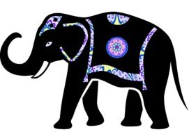 animal elephant vector drawing