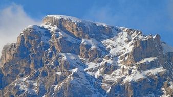 snow capped alps