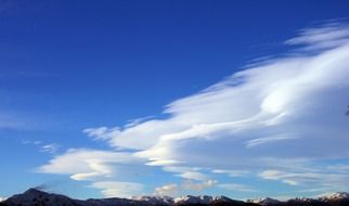 scenic high cloud above mountain