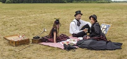 Picture of the family on a picnic