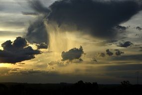 amazing rain cloud storm nature sky