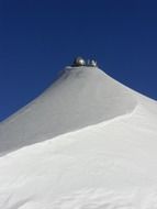 Snowy mountain in Switzerland
