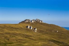 panoramic view of rarau mountains
