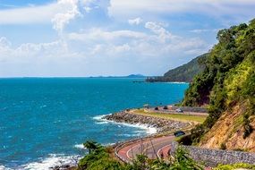 coast in the hills in thailand