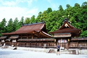 buildings with ancient architecture in Japan