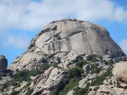 high gray mountain in Sardinia