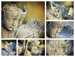 Collage of statues
