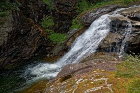 Clip art of water on a rock