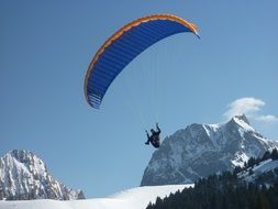 paragliding fly