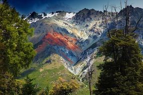 Andean mountains in Argentina